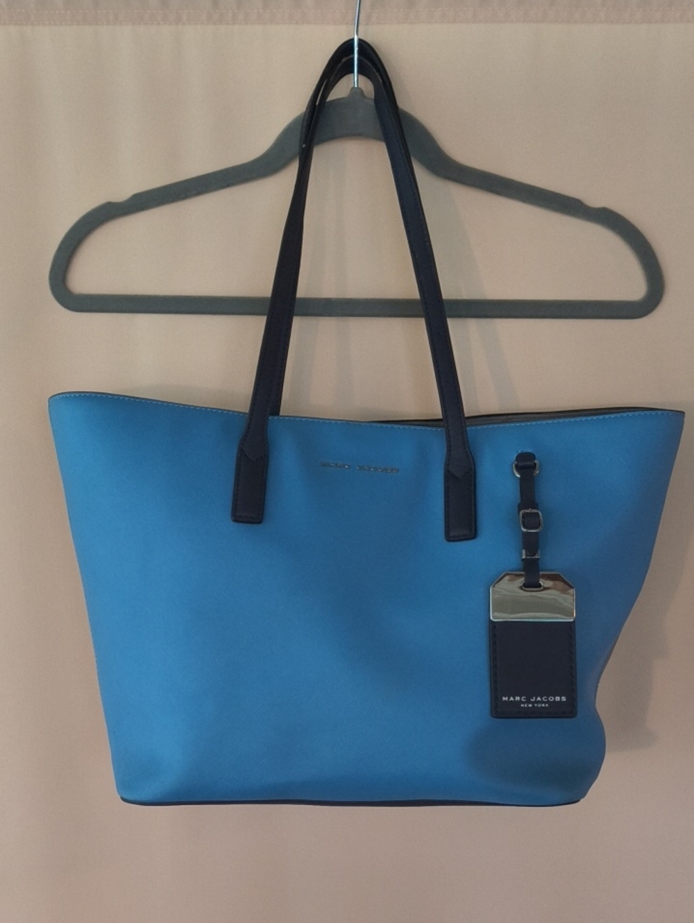 Marc Jacobs Colorblock Tote in Blues and Gray